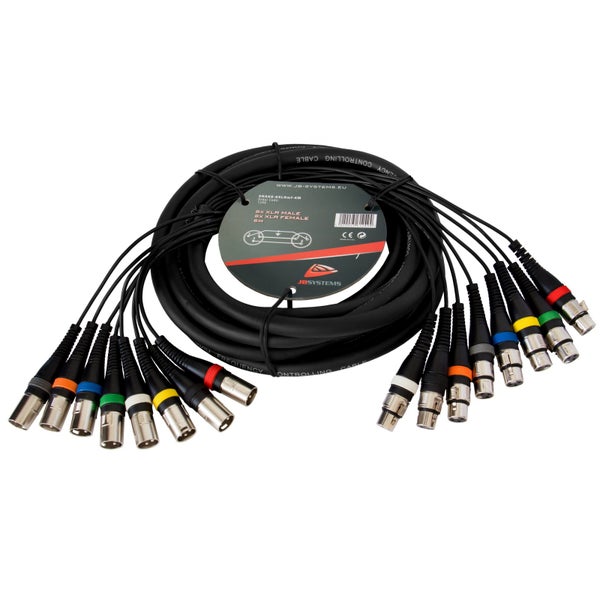 JB systems SNAKE-8XLRmf-6M multikabel 8x XLR m - 8x XLR f 6m