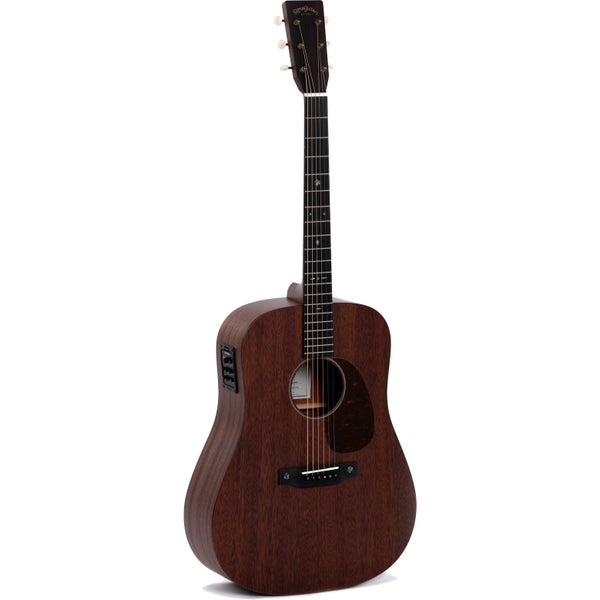 Sigma Guitars SDM-15E+ all-solid mahogany dreadnought met gigbag