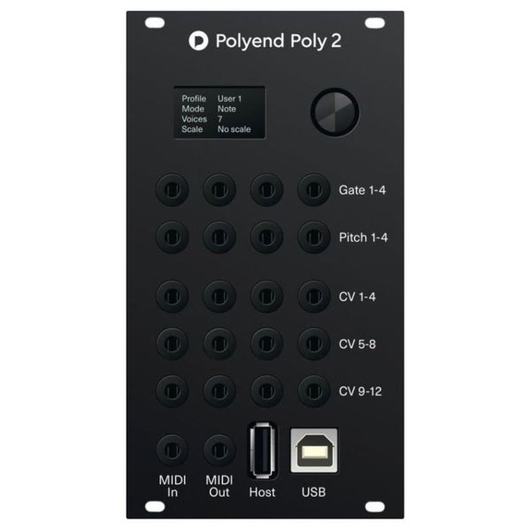 Polyend Poly 2 MIDI naar CV eurorack module (14HP)