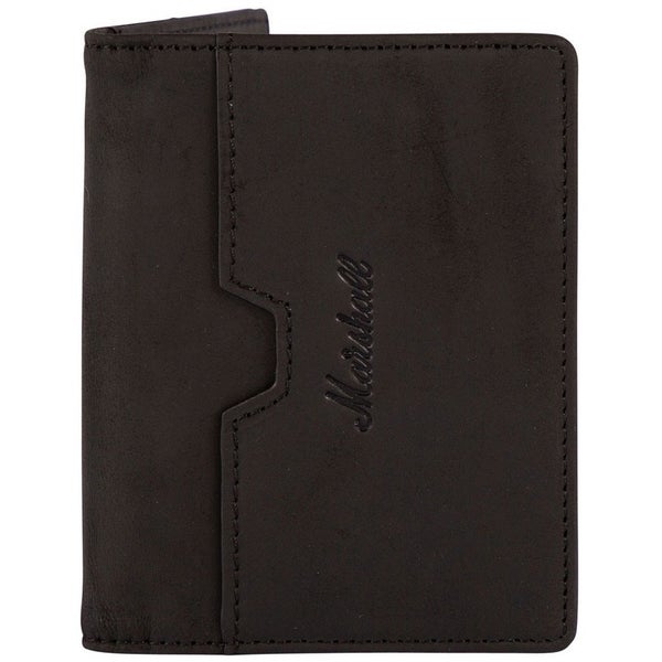 Marshall Lifestyle Suedehead Black Leather portemonnee