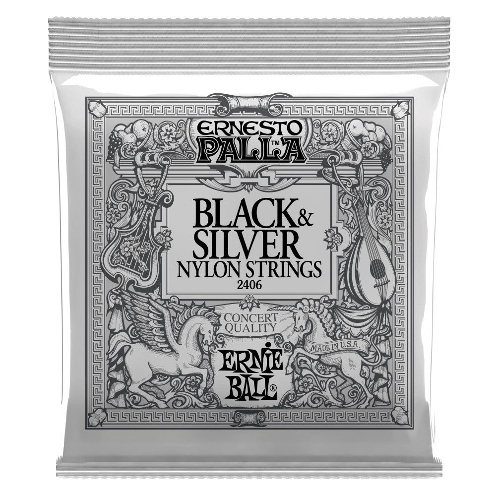 Ernie Ball 2406 Ernesto Palla Black Silver stränguppsättning