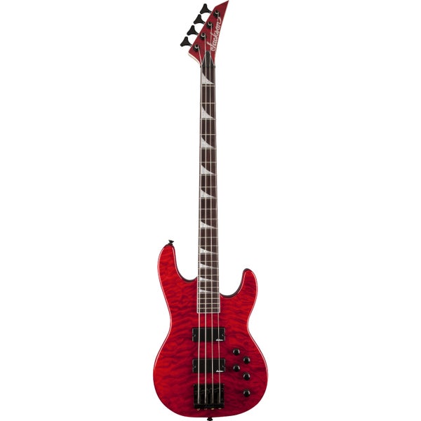 Jackson JS3QM Concert Bass elektrische basgitaar rood