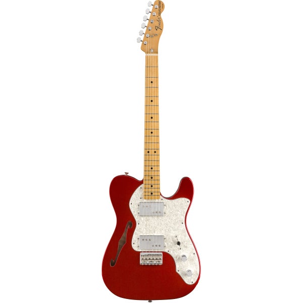 Fender Vintera 70s Telecaster Thinline Candy Apple Red met tas
