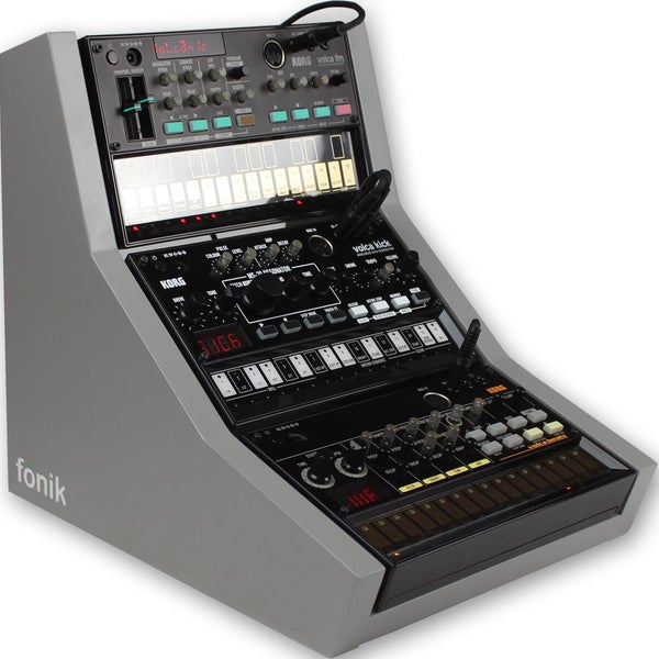 Fonik Audio Innovations grijs voor 3x Korg Volca