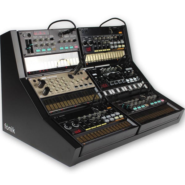 Fonik Audio Innovations zwart voor 6x Korg Volca