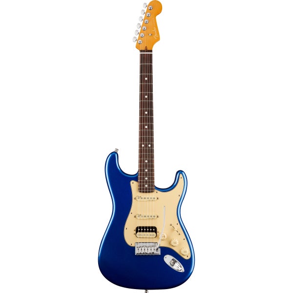 Fender American Ultra Stratocaster HSS Cobra Blue RW met koffer