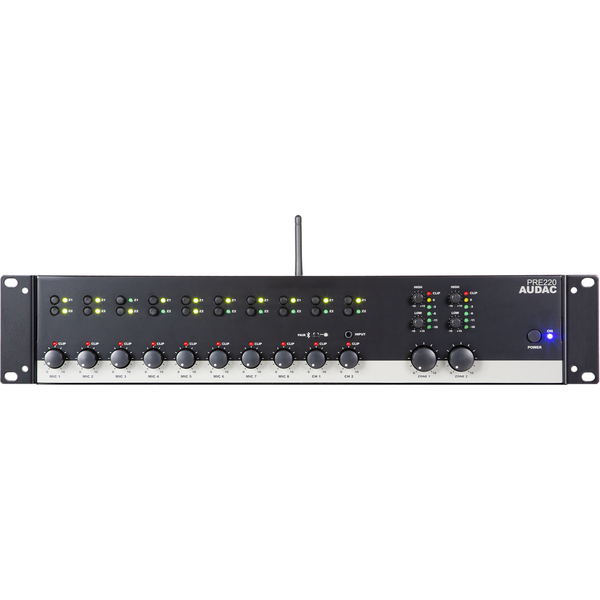 Audac PRE220 2-zonemixer met voorversterker