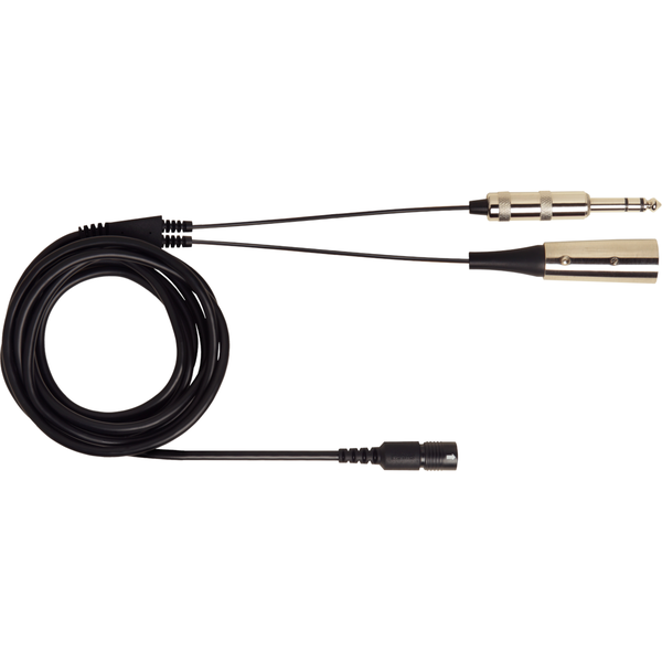 Shure BCASCA-XLR3QI XLR/6.3 mm reservekabel voor BRH440M, BRH441M