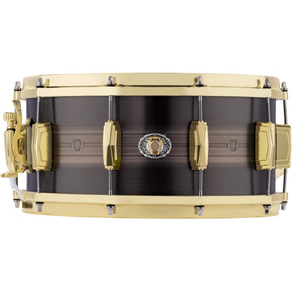 Ludwig LBR0714CX Heirloom Black Brass 14 x 7 inch snaredrum
