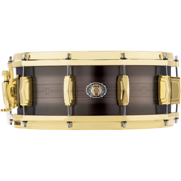 Ludwig LBR5514CX Heirloom Black Brass 14 x 5.5 inch snaredrum