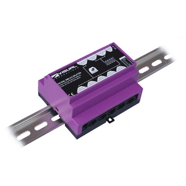 Visual Productions DIN Rail DMX Splitter (RJ-45)