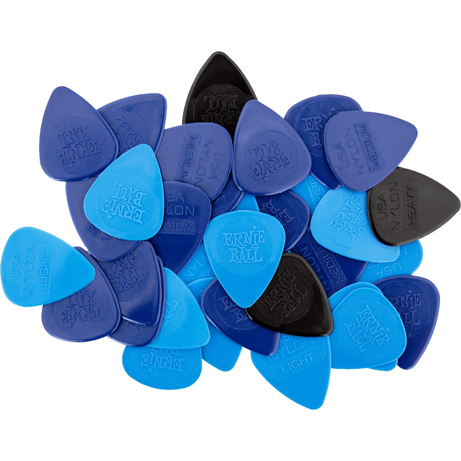 Ernie Ball 9133 Mixed Nylon plockar (50 stycken)