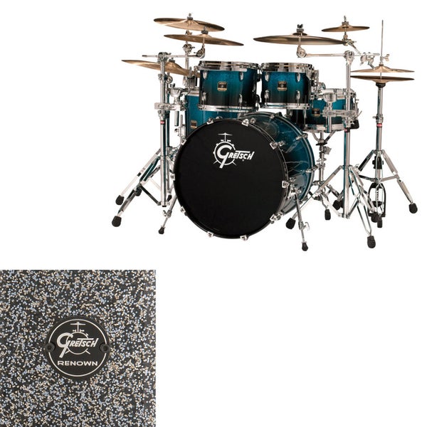 Gretsch Drums RN1-E604-BM Renown Maple 2013 Blue Metal