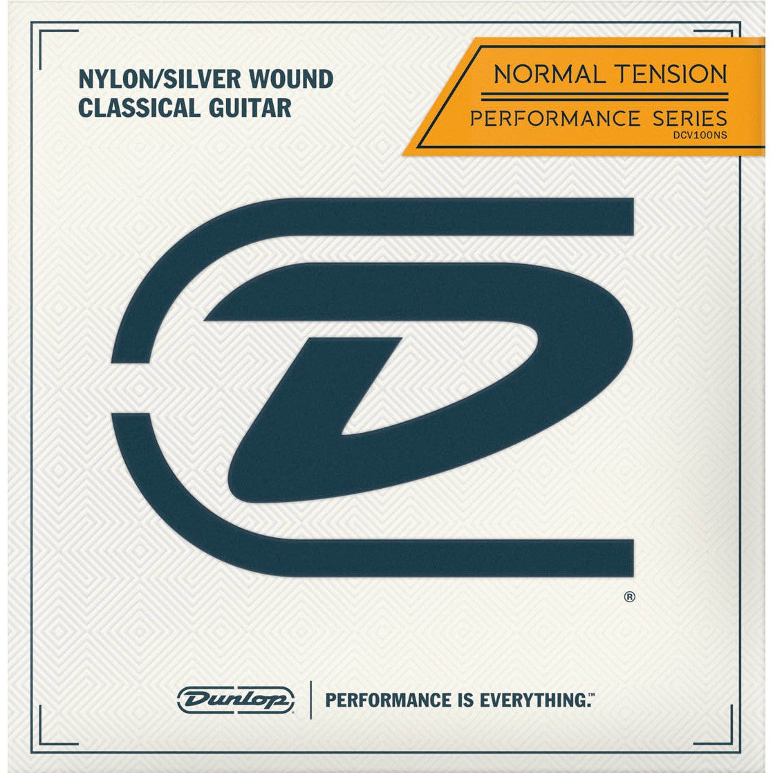 Dunlop DCV100NS Nylon/silverlindad normalspänning med dragsko