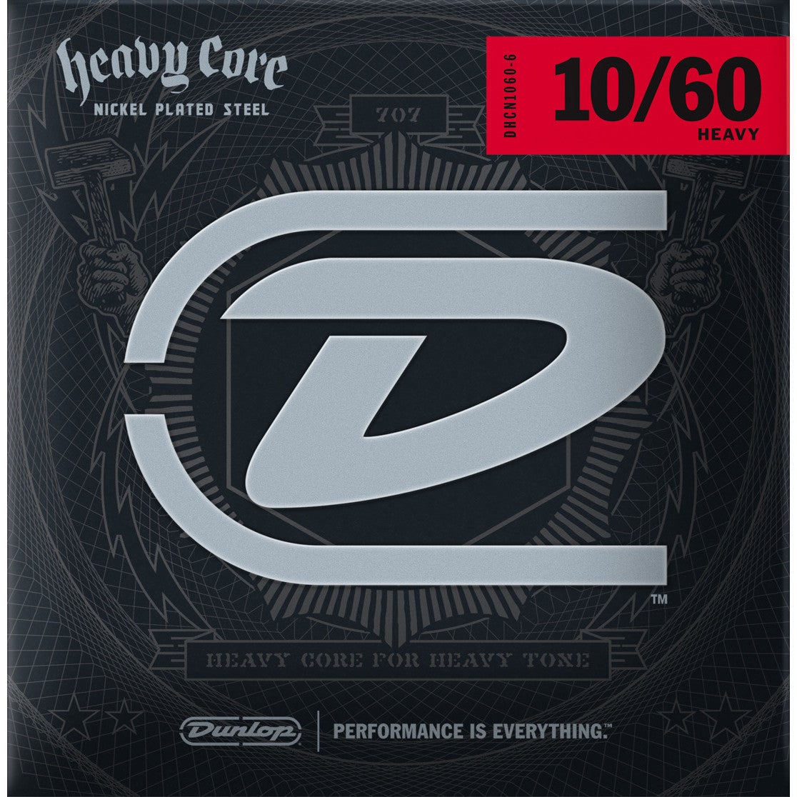 Dunlop DHCN1060-6 Heavy Core Electric NPS Heavy 10-60 stränguppsättning