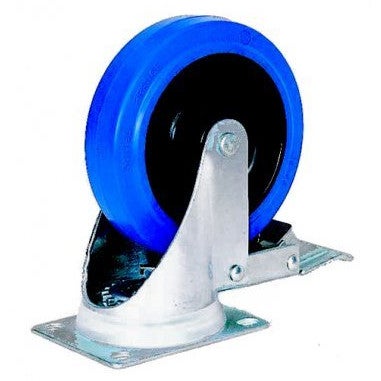 Penn Elcom W8992/B zwenkwiel 125 mm blauw met rem