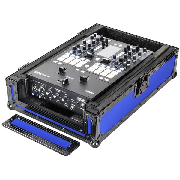 Odyssey FR12MIXBKBLUXD flightcase voor 12 inch mixer blauw