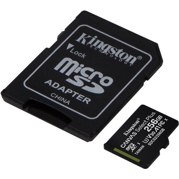 Kingston Canvas Select Plus microSD 256 GB + adapter