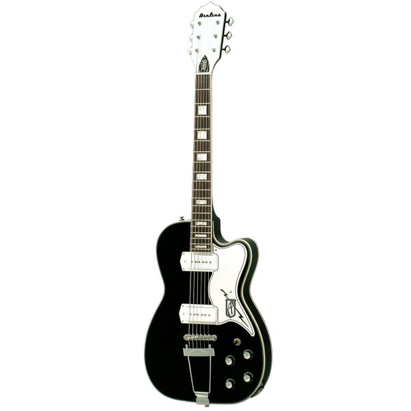 Eastwood Guitars Airline Tuxedo semi-akoestische gitaar zwart