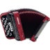 Hohner Nova III 96 Rood, C-Griff accordeon