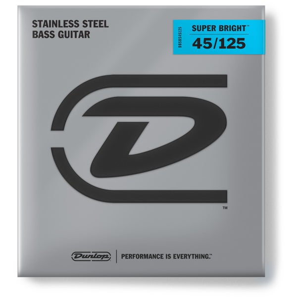 Dunlop DBSBS45125 Super Bright SS Medium 45-125 voor 5-snarige basgitaar