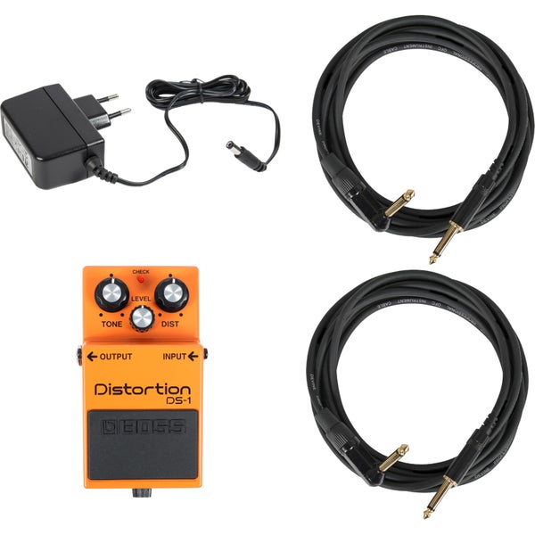 Boss DS-1 + adapter + kabels
