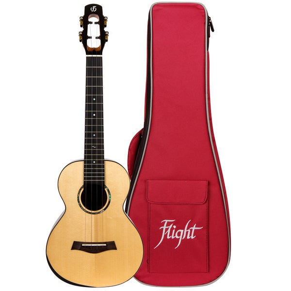 Flight Royal Series Voyager Tenor elektrisch-akoestische tenor ukelele met gigbag