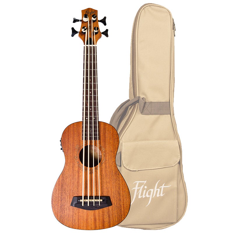 Flight Bass Series DU-Bass Electro-Acoustic Bass Ukulele with Gig Bag