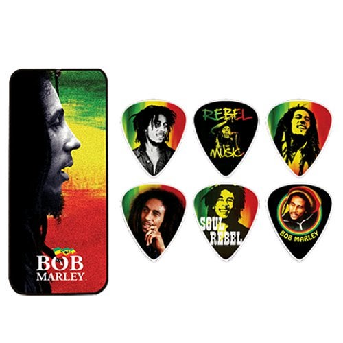 Dunlop BOB-PT02H Bob Marley Rasta Series plectrums (heavy)