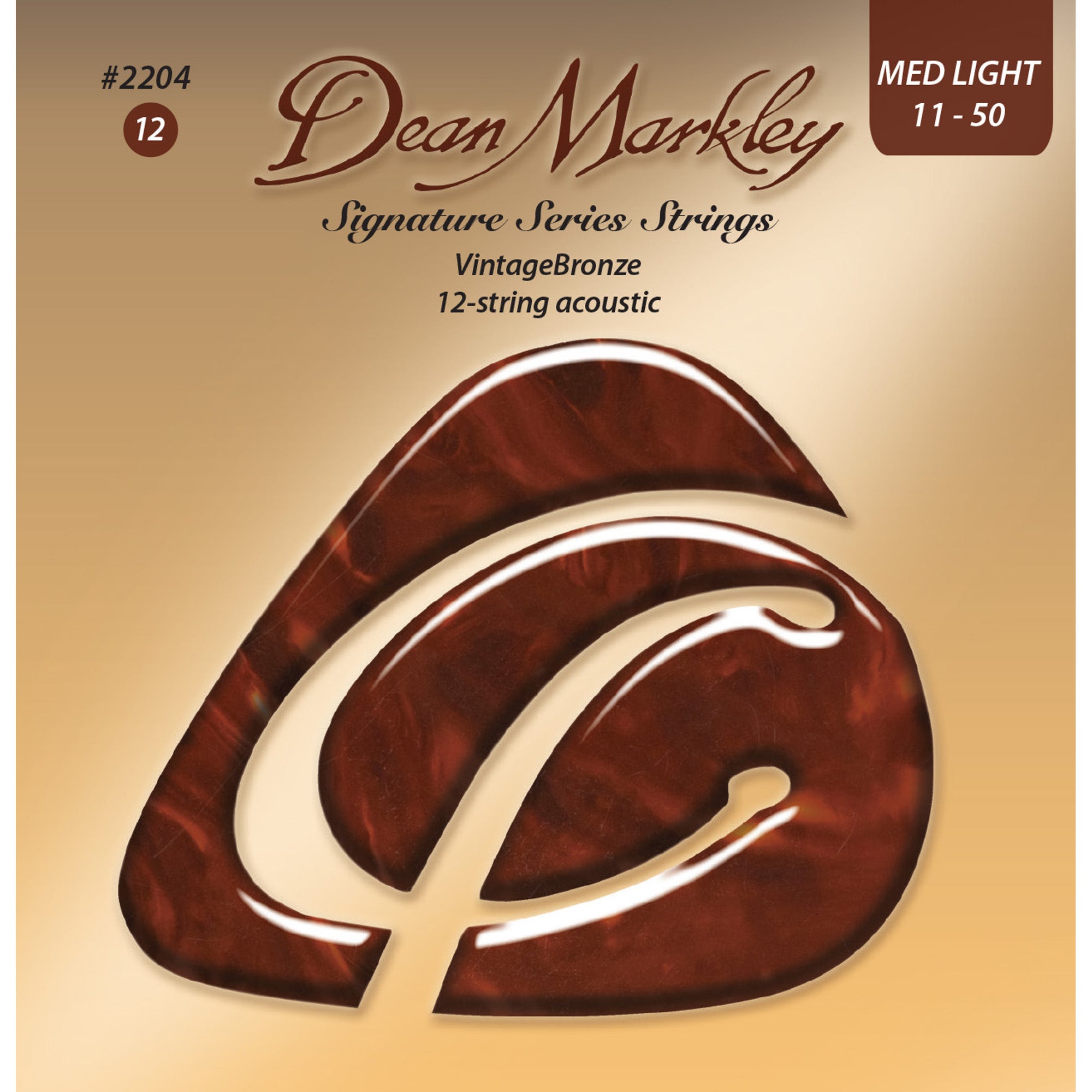 Dean Markley 2204 Vintage Bronze Medium Light 12 String 11-50 strängset för western-gitarr