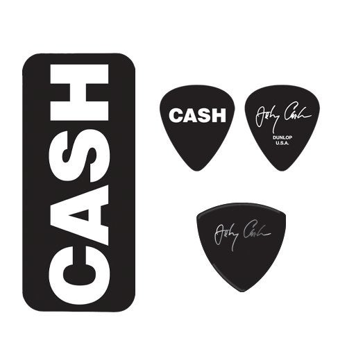 Dunlop JCPT04H Johnny Cash Bold doosje plectrums
