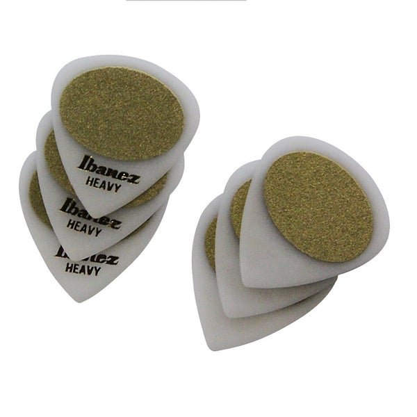 Ibanez BPA16HS-WH set van 6 plectrums Sand Grip Heavy wit