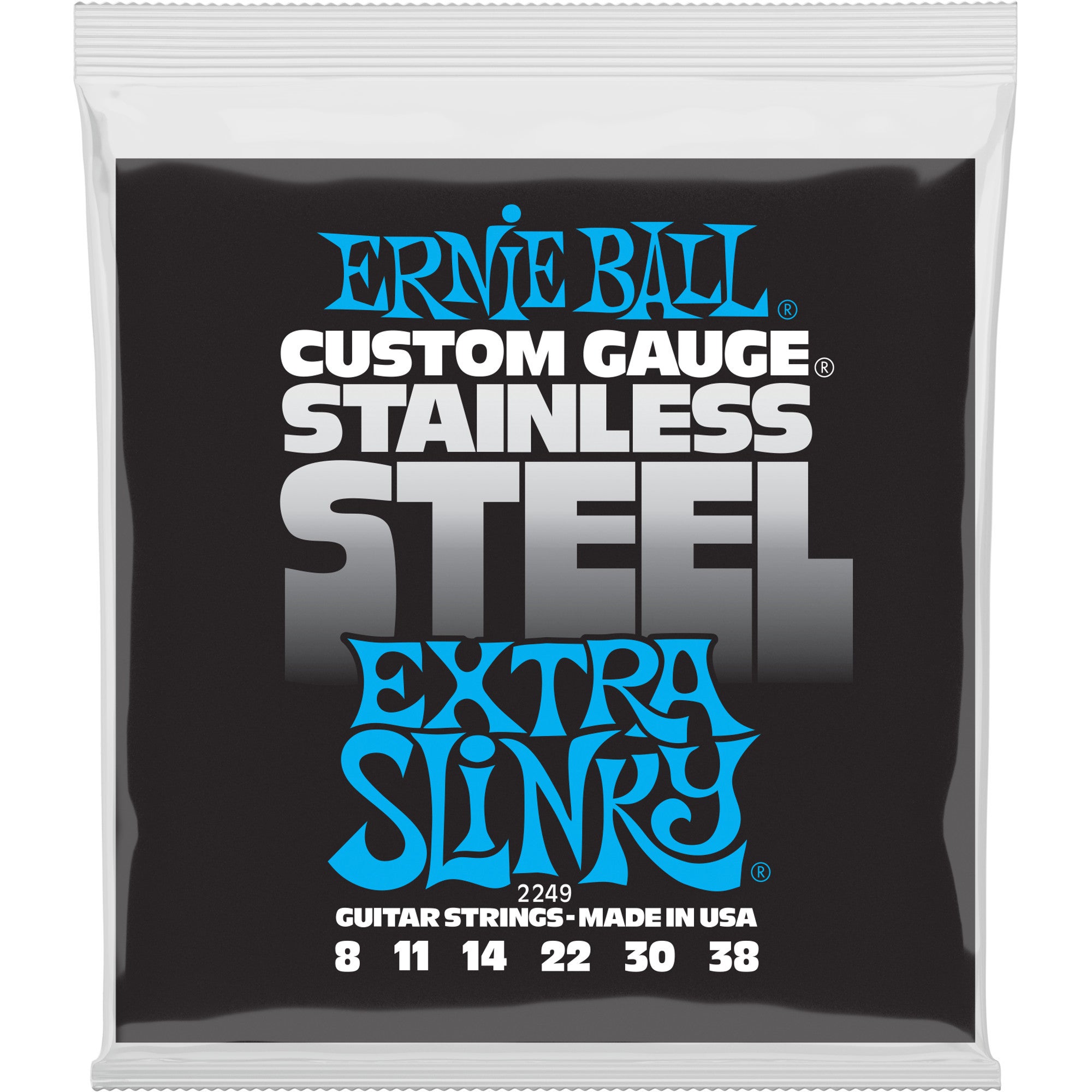 Ernie Ball 2249 Stainless Steel Extra Slinky strängset