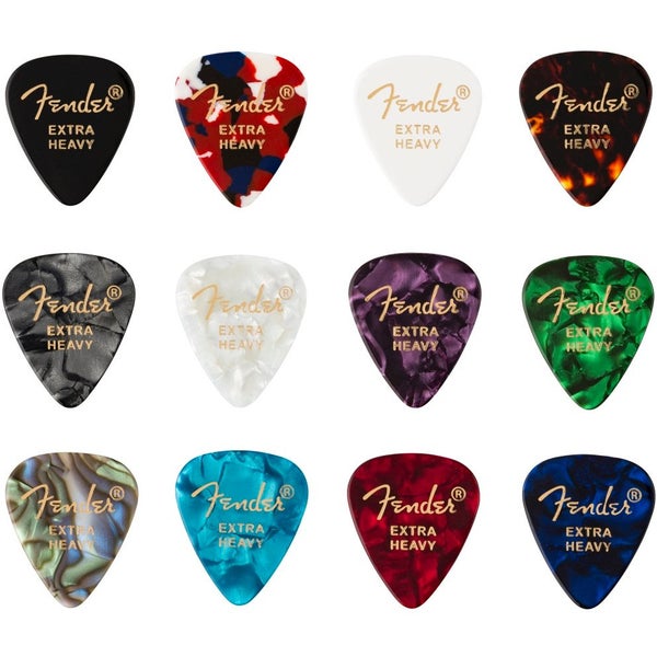 Fender 351 Celluloid Medley Pack Extra Heavy (12 stuks)