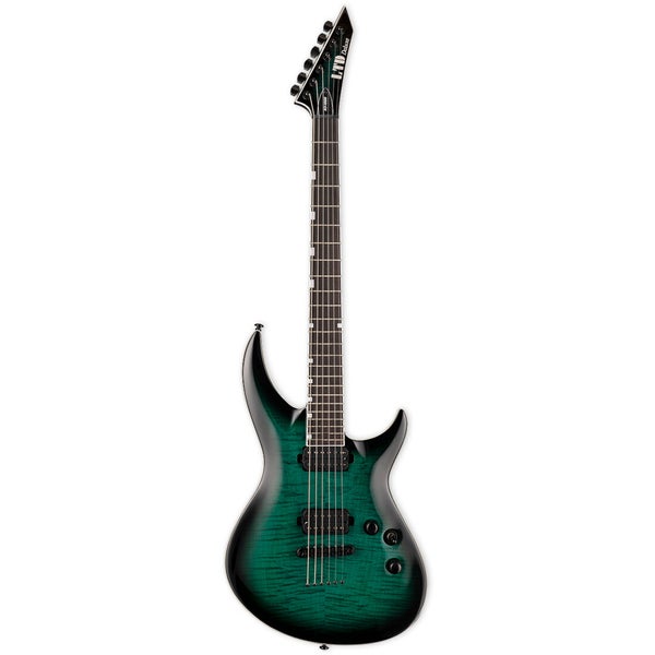 ESP LTD Deluxe H3-1000 FM Black Turquoise Sunburst