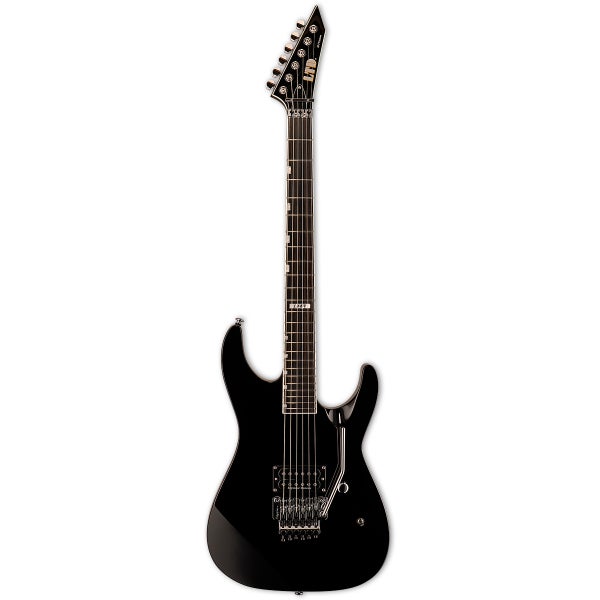 ESP LTD M-1 Custom '87 Black met non-recessed Floyd Rose en EMG PA-2 Boost