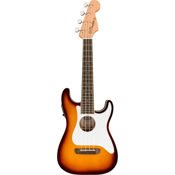 Fender Fullerton Strat Uke Sunburst elektrisch-akoestische concert ukelele