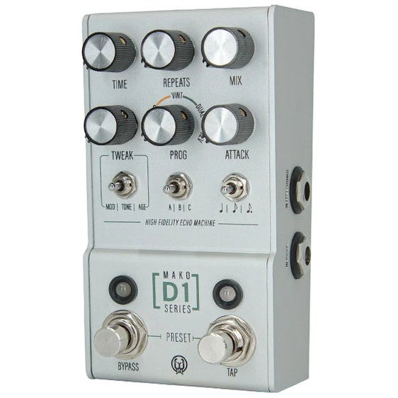 Walrus Audio Mako Series D1 High Fidelity Echo Machine multi-functionele stereo delay met MIDI