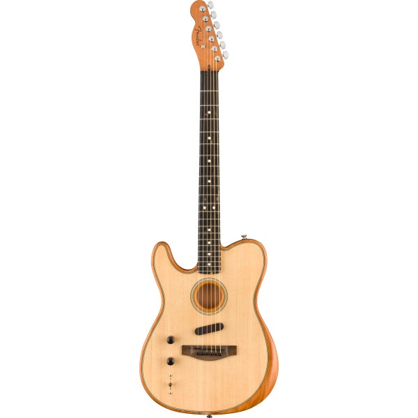 Fender American Acoustasonic Telecaster Natural Left-Handed met gigbag