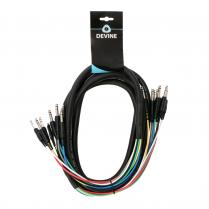 Devine MUL010/5 snake cable 8x 6.35mm jack stereo - 8x 6.35mm jack stereo 5m