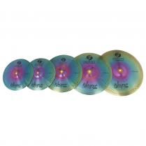 Fazley CYM-Mute-PRO-RB Low Noise Rainbow 4-delige bekkenset incl. bekkentas