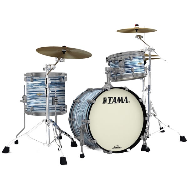 Tama Starclassic Maple Blue & White Oyster Smoked Black Nickel 3d. shellset