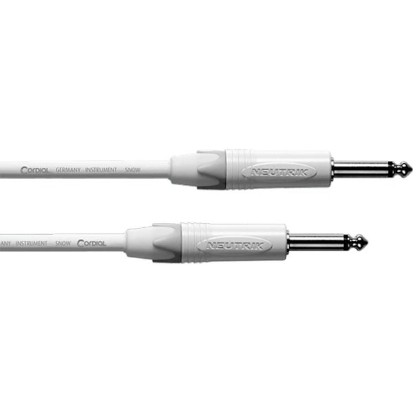 Cordial CXI6PP-SNOW ENCORE 6.3 TS jack - 6.3 TS jack recht instrumentkabel 6m wit