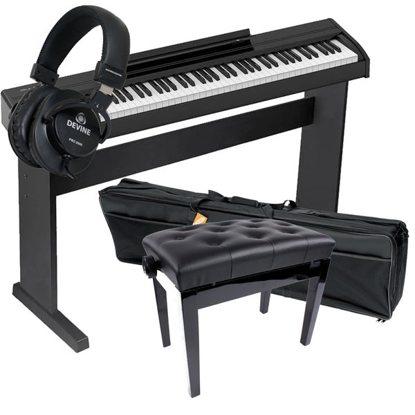 ORLA SP120/BK Stage Starter digitale piano + onderstel + pianobank + tas + koptelefoon