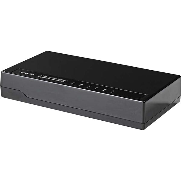Nedis NSWH5P100BK Gigabit netwerkswitch met 5 poorten