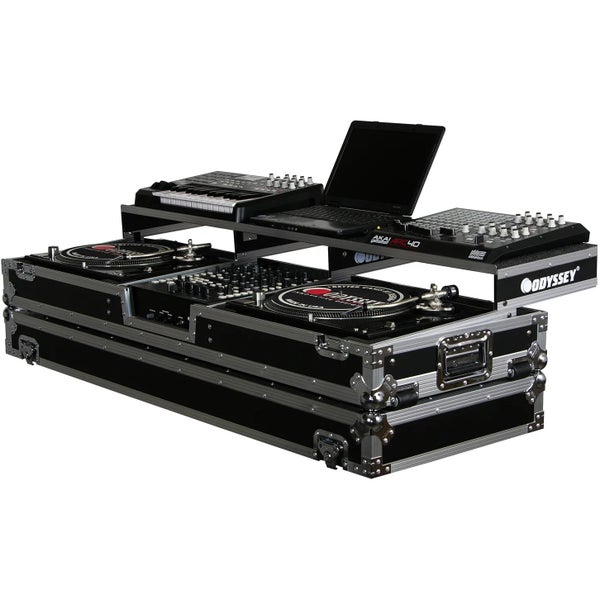 Odyssey FZGSPDJ12W case voor 1x 12" mixer + 2x standard position draaitafel