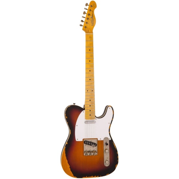 Vintage V59 Icon Distressed Sunburst elektrische gitaar