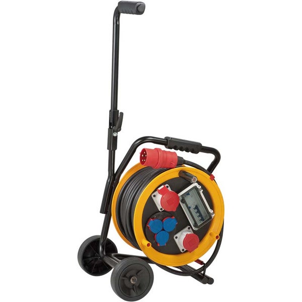 Brennenstuhl Brobusta 1319200 IP44 CEE 2 kabelhaspel met 3 geaarde stopcontacten 30m