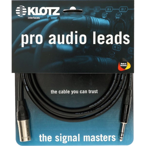 Klotz M1MS1K0750 microfoonkabel 3p XLR male - 6.35 mm jack 7.5 m