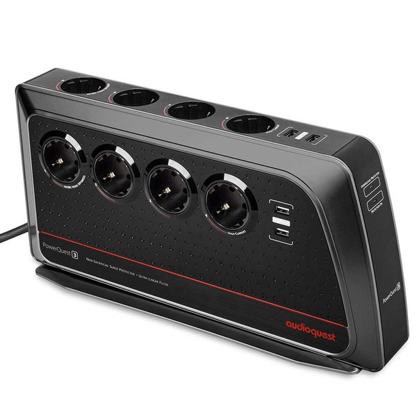Audioquest PowerQuest 3 stroomverdeler met netfilter en overspanningsbeveiliging